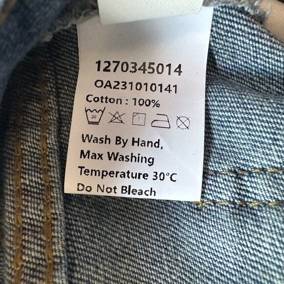 NEW Commense Womens XS Jeans High Rise Wide Leg Denim Western Jeans - Picture 8 of 11